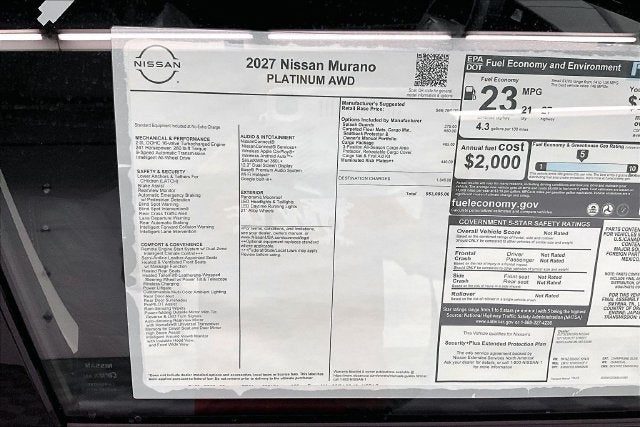 2027 Nissan Murano Platinum AWD