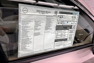 2026 Nissan Murano Platinum AWD - Technology and Cargo Packages