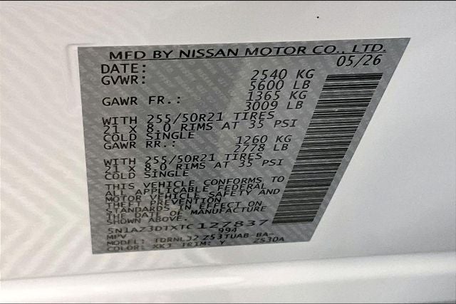 2026 Nissan Murano Platinum AWD - Technology and Cargo Packages