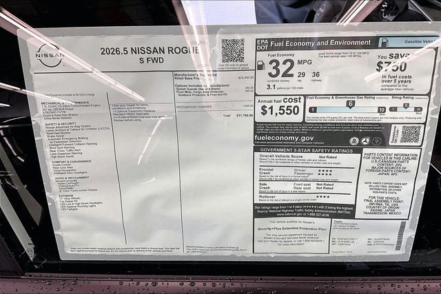 2026 Nissan Rogue S