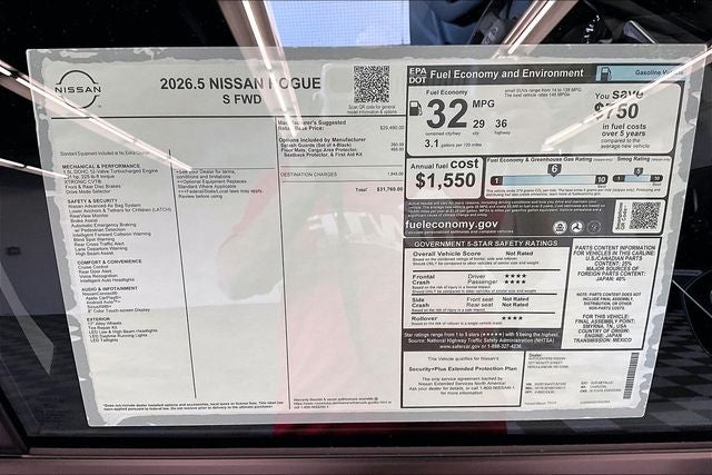2026 Nissan Rogue S