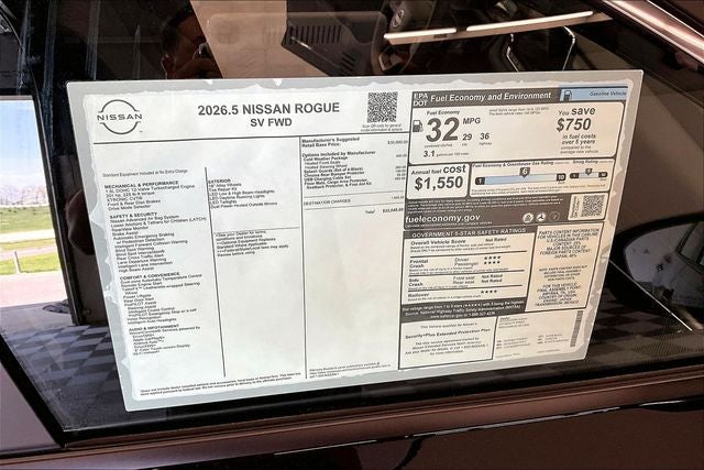 2026 Nissan Rogue SV - Cold Weather Package