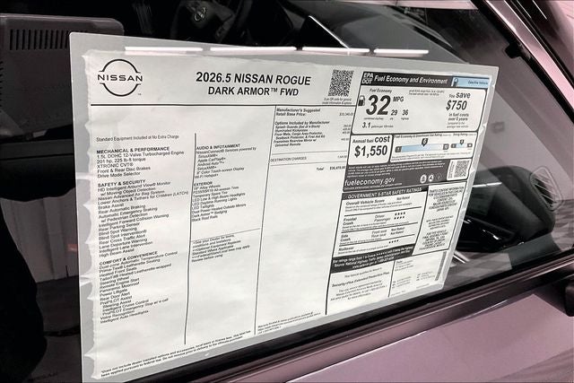 2026 Nissan Rogue Dark Armor