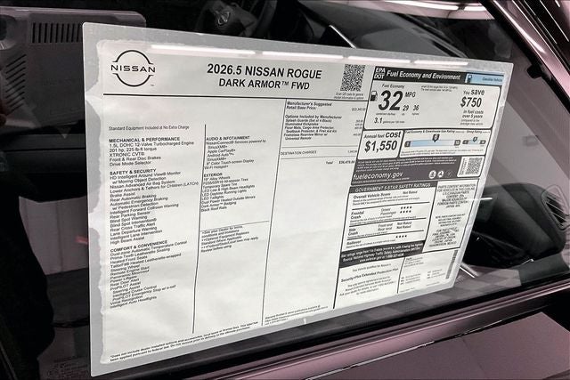2026 Nissan Rogue Dark Armor