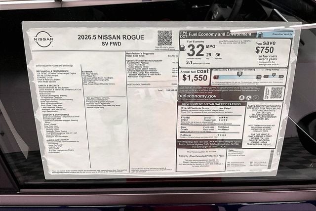 2026 Nissan Rogue SV - Cold Weather Package