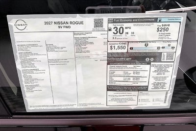 2027 Nissan Rogue SV - Cold Weather Package