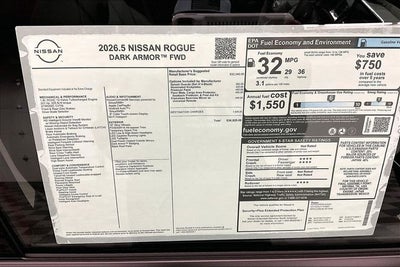 2026 Nissan Rogue Dark Armor