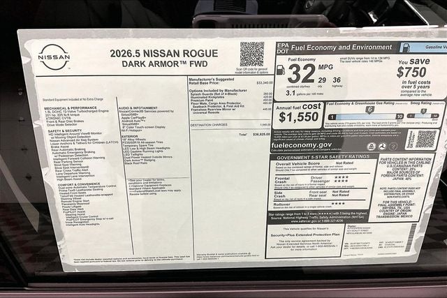 2026 Nissan Rogue Dark Armor