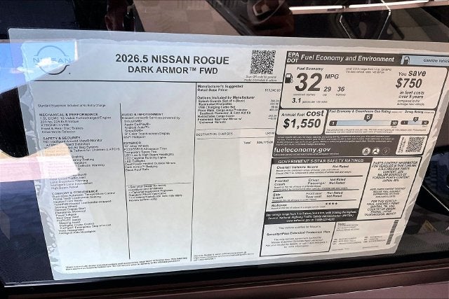2026 Nissan Rogue Dark Armor
