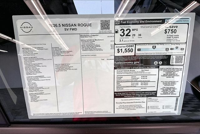 2026 Nissan Rogue SV - Cold Weather Package