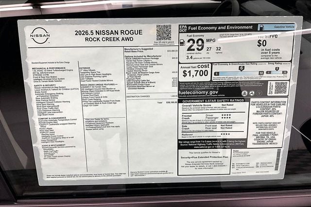 2026 Nissan Rogue Rock Creek AWD - Premium Package