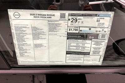 2026 Nissan Rogue Rock Creek AWD - Premium Package