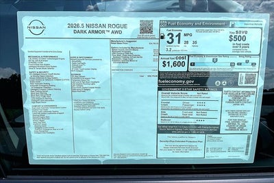2026 Nissan Rogue Dark Armor AWD