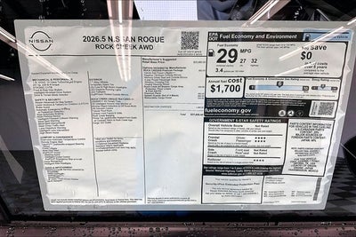 2026 Nissan Rogue Rock Creek AWD - Premium Package