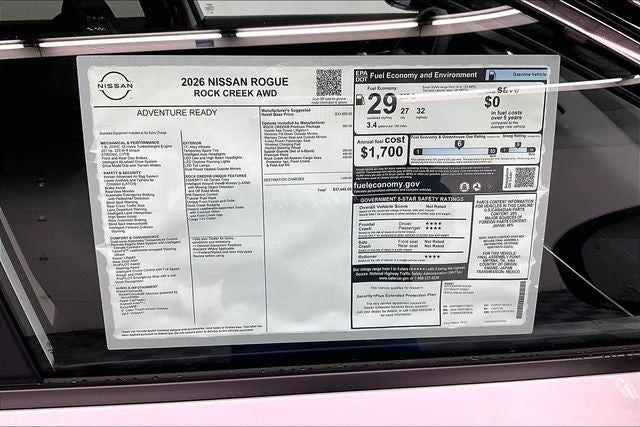 2026 Nissan Rogue Rock Creek AWD - Premium Package