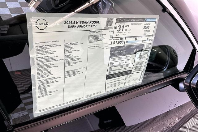 2026 Nissan Rogue Dark Armor AWD