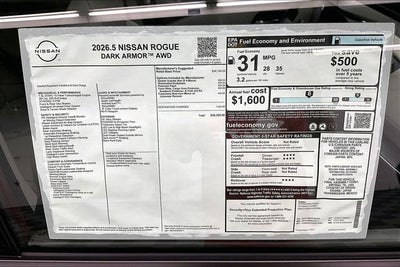 2026 Nissan Rogue Dark Armor AWD