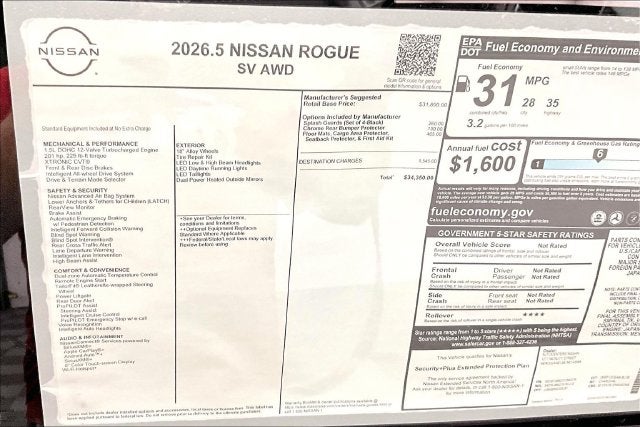 2026 Nissan Rogue SV AWD