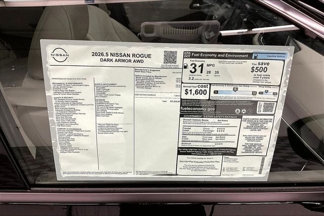 2026 Nissan Rogue Dark Armor AWD