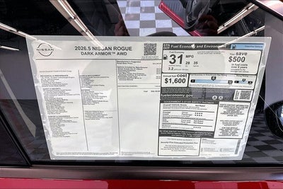 2026 Nissan Rogue Dark Armor AWD
