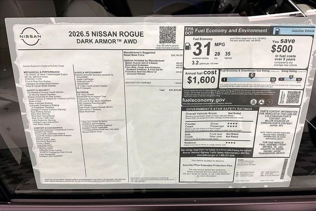 2026 Nissan Rogue Dark Armor AWD