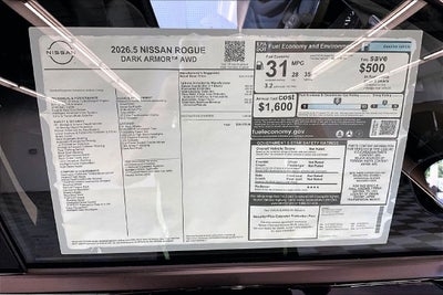 2026 Nissan Rogue Dark Armor AWD