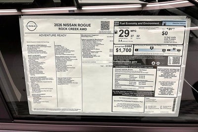 2026 Nissan Rogue Rock Creek AWD - Premium Package