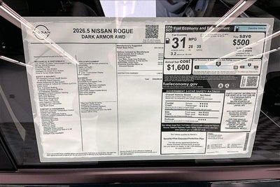 2026 Nissan Rogue Dark Armor AWD