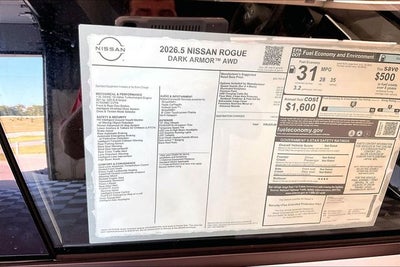 2026 Nissan Rogue Dark Armor