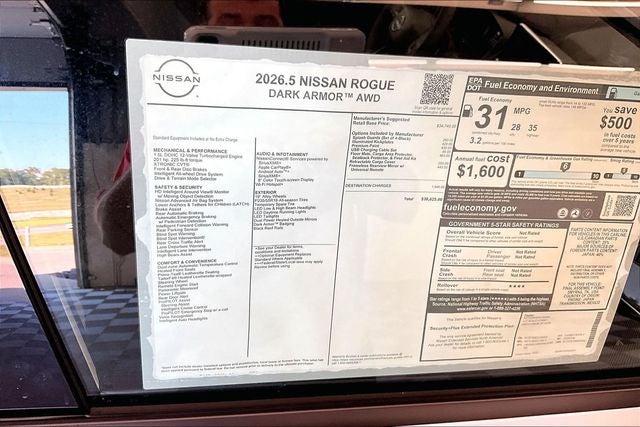 2026 Nissan Rogue Dark Armor