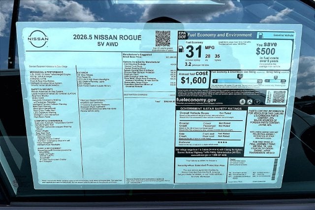 2026 Nissan Rogue SV AWD - Cold Weather Package