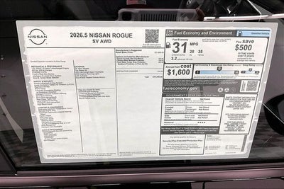 2026 Nissan Rogue SV AWD
