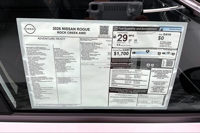2026 Nissan Rogue Rock Creek AWD - Premium Package