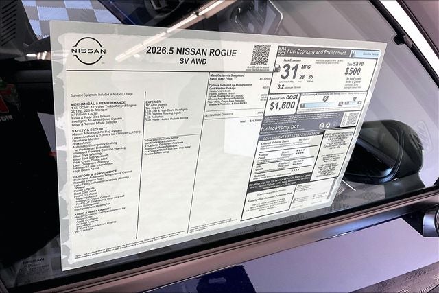 2026 Nissan Rogue SV AWD - Cold Weather Package