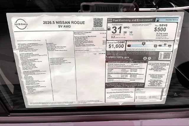 2026 Nissan Rogue SV
