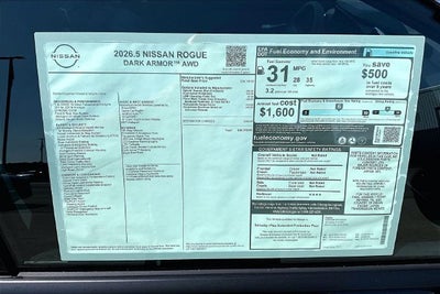 2026 Nissan Rogue Dark Armor AWD