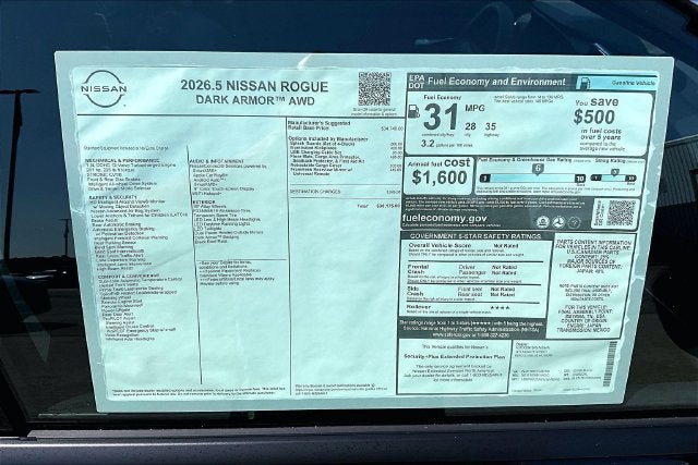 2026 Nissan Rogue Dark Armor AWD