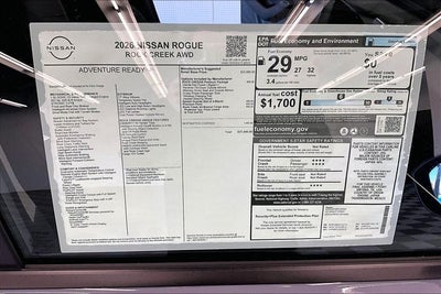2026 Nissan Rogue Rock Creek AWD - Premium Package