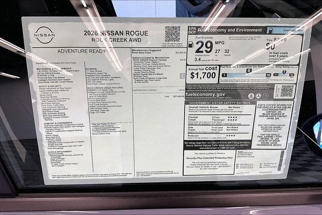 2026 Nissan Rogue Rock Creek AWD - Premium Package