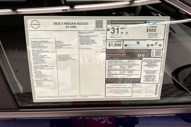 2026 Nissan Rogue SV AWD - Cold Weather Package