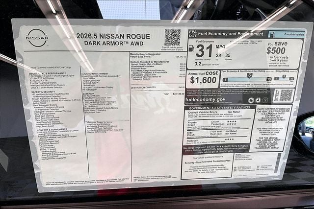 2026 Nissan Rogue Dark Armor AWD