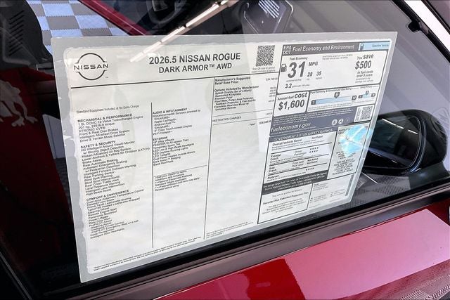 2026 Nissan Rogue Dark Armor AWD