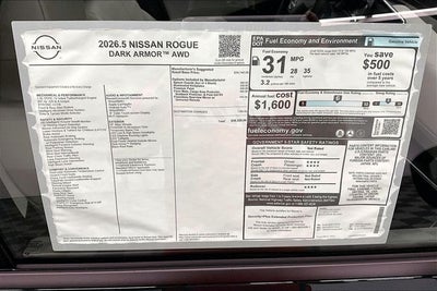 2026 Nissan Rogue Dark Armor AWD