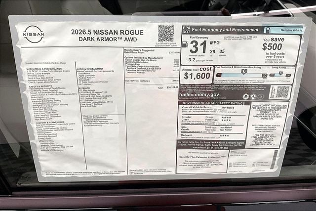 2026 Nissan Rogue Dark Armor AWD