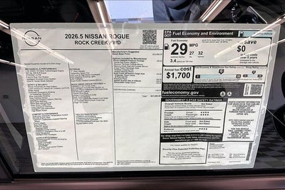 2026 Nissan Rogue Rock Creek AWD - Premium Package