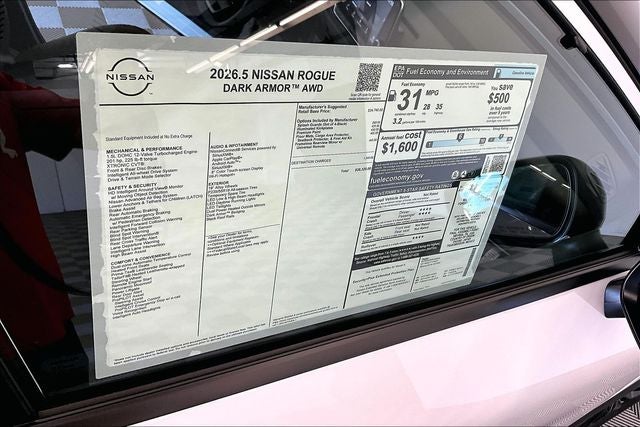 2026 Nissan Rogue Dark Armor AWD