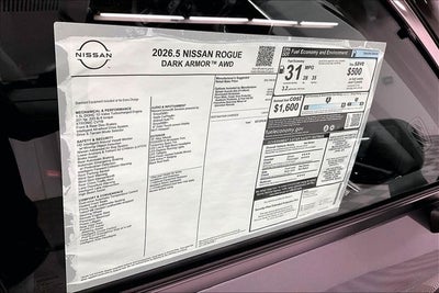2026 Nissan Rogue Dark Armor AWD