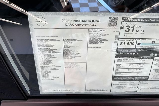 2026 Nissan Rogue Dark Armor AWD