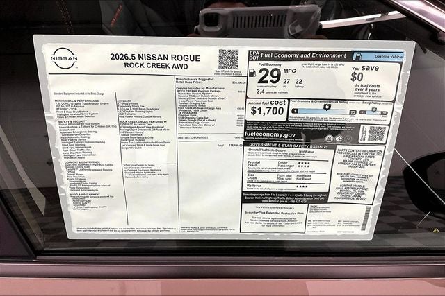 2026 Nissan Rogue Rock Creek AWD - Premium Package