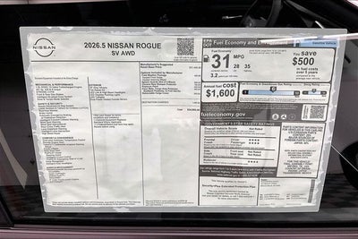 2026 Nissan Rogue SV AWD - Cold Weather Package